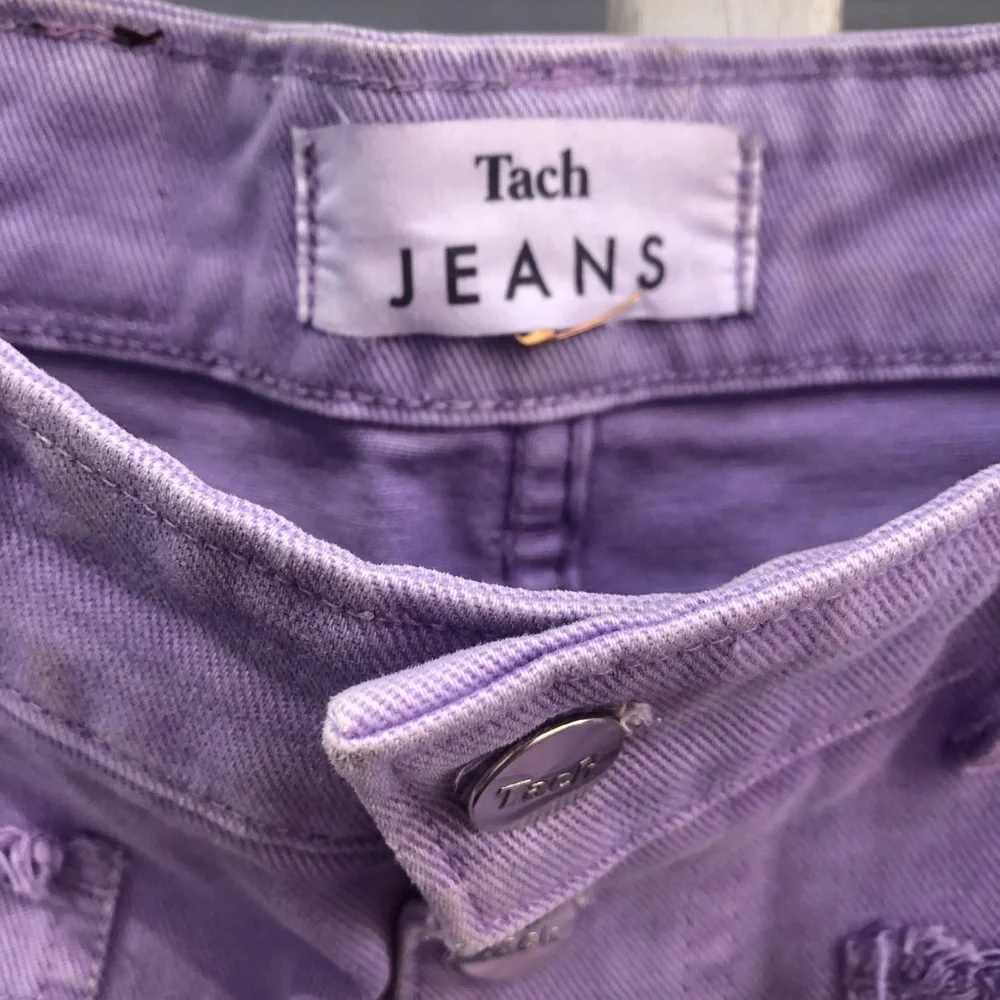Urban Outfitters Lilac lavender Preppy Tach Jeans Sz Medium - Picture 4 of 6